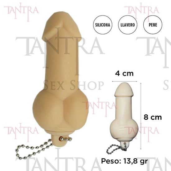 Dildo estirable con cadena